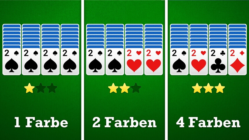 Spider Solitär-Varianten