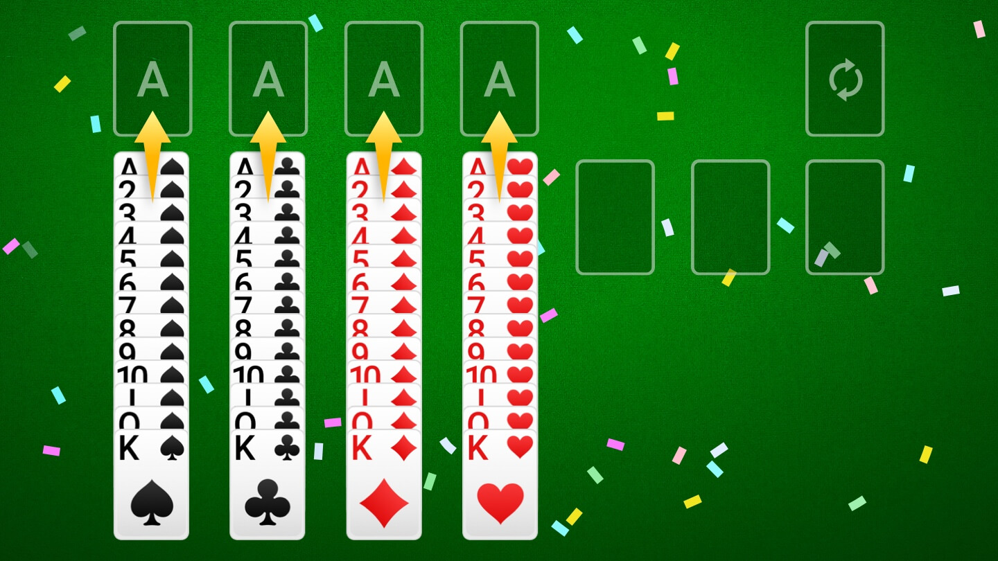Solitaire game end