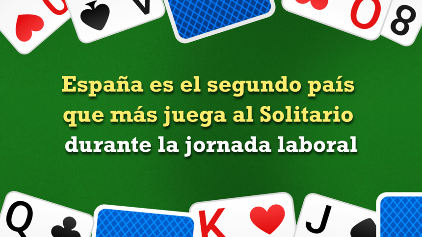 España, segundo país líder en partidas de Solitario en el trabajo