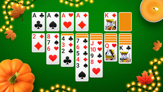 Solitario autunnale e di Halloween: giochi di carte rilassanti